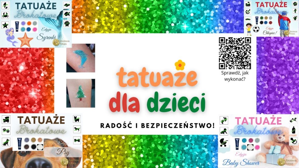 Tatuaże dla Dzieci, Tatuaże Brokatowe - TatuazeDlaDzieci.pl