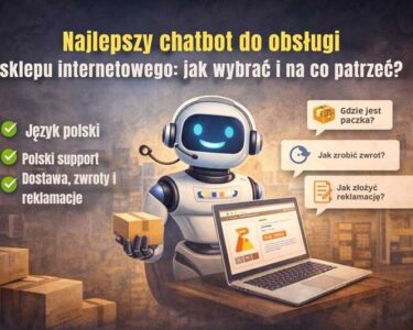 Najlepszy chatbot do obsługi sklepu internetowego – grafika okładkowa poradnika