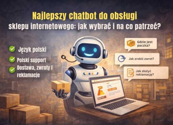 Najlepszy chatbot do obsługi sklepu internetowego – grafika okładkowa poradnika