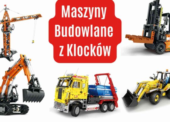 Maszyny budowlane z klocków – zestawy Reobrix: koparka, ładowarka, wózek widłowy i dźwig